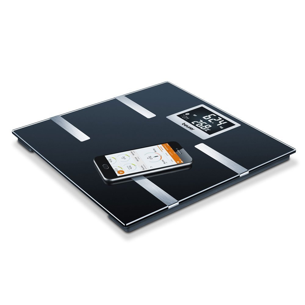 Beurer BF 700 Diagnosewaage mit App zur Körperanalyse, Körperfettwaage mit AMR B