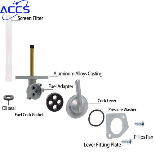 Fuel Valve Petcock Gas Tank Shut Off Switch For Honda XR50R XR70R XR80R XR100R