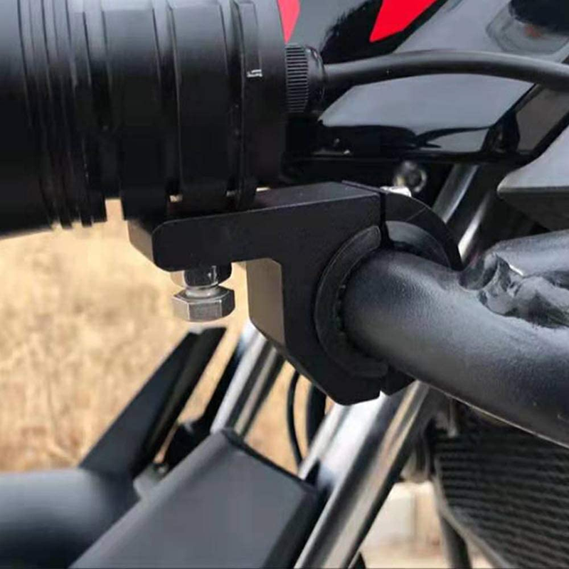 Motorcycle Bull Bar Mounting Bracket 2PCS Horizontal Light Mount Clamp Kit for 0