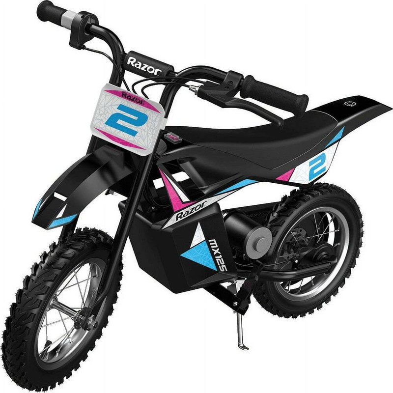 Miniature Dirt Rocket MX125 Electric-Powered Dirt Bike - Kids 7+, 40 & 80 Lbs