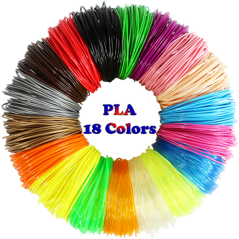 3D Pen Filament Refills(18 Colors,10 Feet Each) Total 180 Feet,Pla