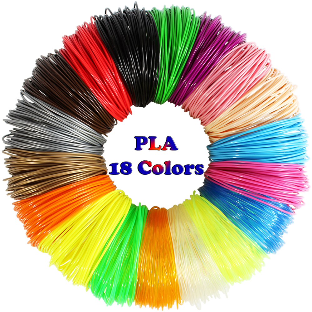3D Pen Filament Refills(18 Colors,10 Feet Each) Total 180 Feet,Pla Filament 1.75