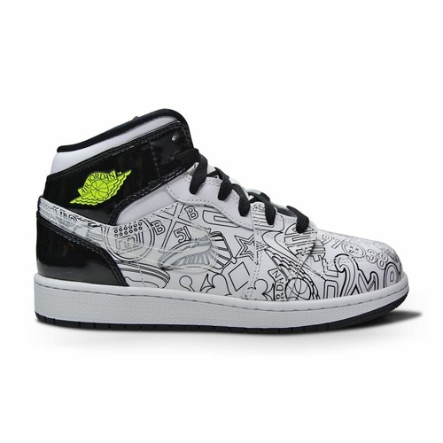 

Юниоры Nike Air Jordan 1 Mid SE -#39;-#39;DIY-#39;-#39; DC4099 100 Белый Черный Вольт