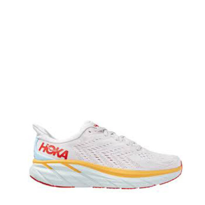 Hoka Men's Clifton 8 in Nimbus Cloud Yellow Red