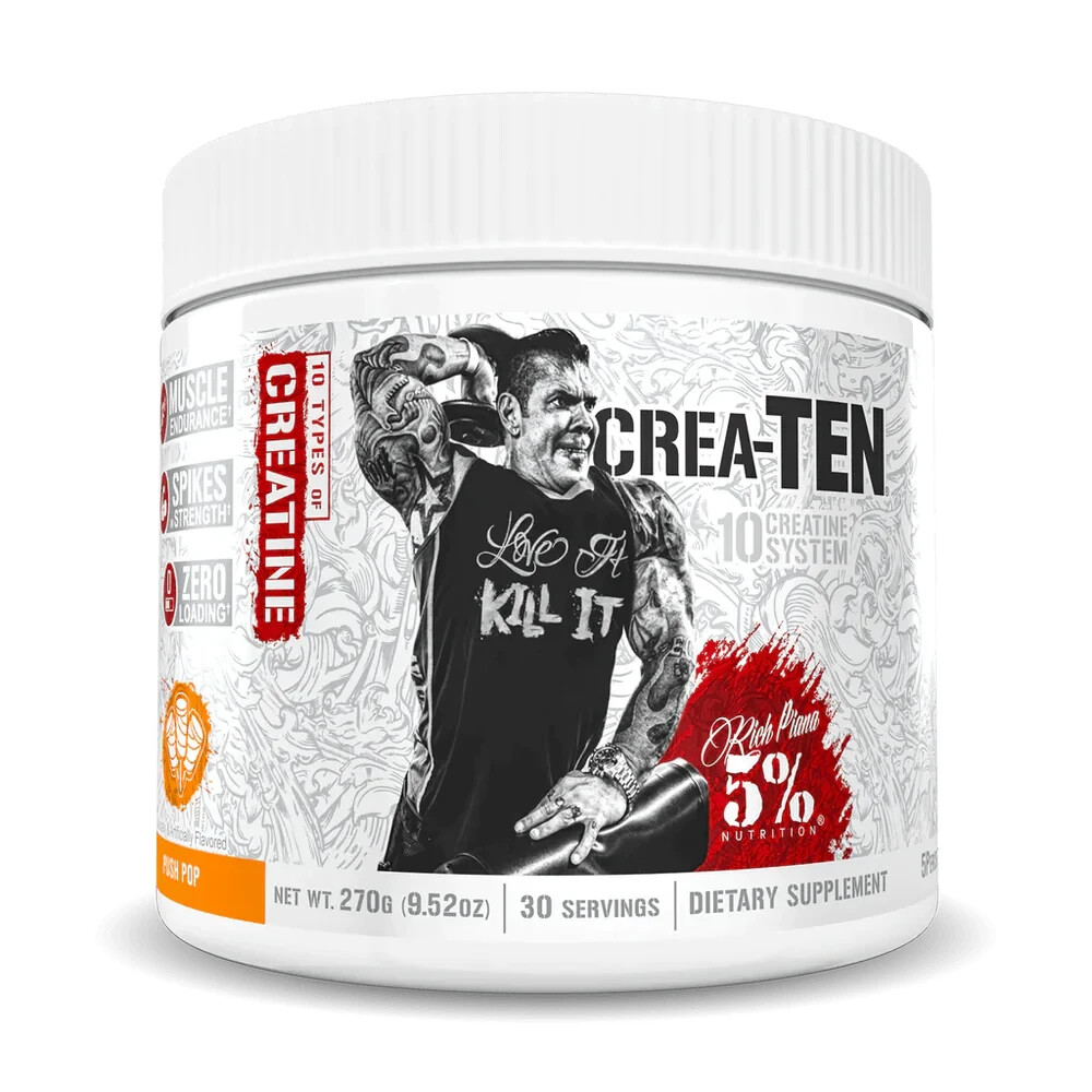 5% Nutrition Crea-TEN 30 Servings | 10-Creatine Blend for Muscle Power