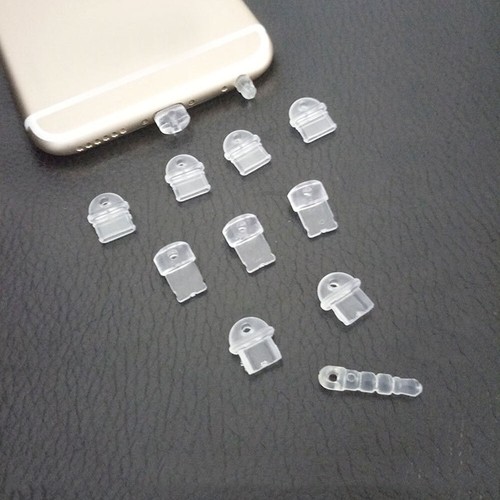 5x Anti-Dust Plug Clear Charge Port Dust Plug DIY For iPhone Stopper Protection