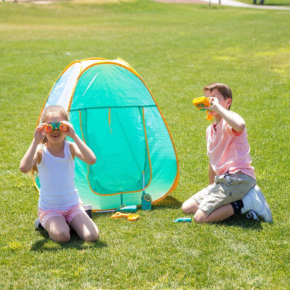 12 Pcs Kids Camping Gear Set Pretend Role Play Game Outdoor Toys