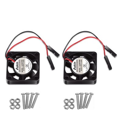 2Pcs 3007 Fan for Raspberry Pi 4 30X30X7Mm Cooler Fan Pi Brushless Cooling Fan