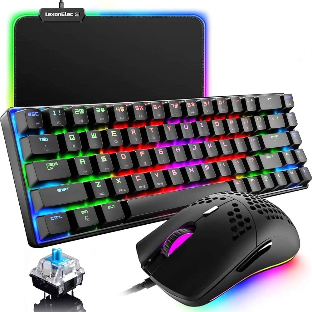ZIYOU LANG MK14 Mechanical Gaming Keyboard and Mouse With RGB Mouse pad