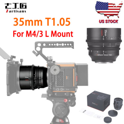 US 7artisans 35mm T1.05 Vision Series MF Cine Lens For M43 Leica Sigma L Mount