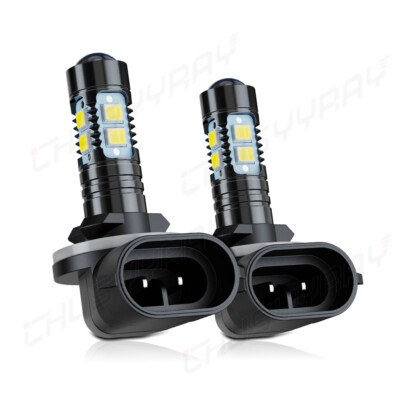 2Pcs 881 H27W/2 70W 8000LM White 6000K LED Fog Light Running Bulbs Super Bright
