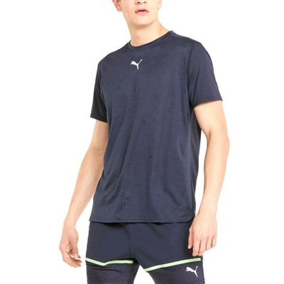 

Мужская тренировочная футболка Puma Vent с круглым вырезом и коротким рукавом, размер , повседневные топы 52153, Синий, Puma Vent Crew Neck Short Sleeve Training T-Shirt
