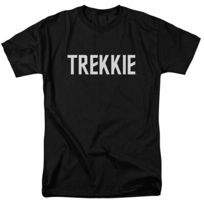 Star Trek Trekkie T Shirt Licensed Sci-Fi TV Classic Adult Tee New Black