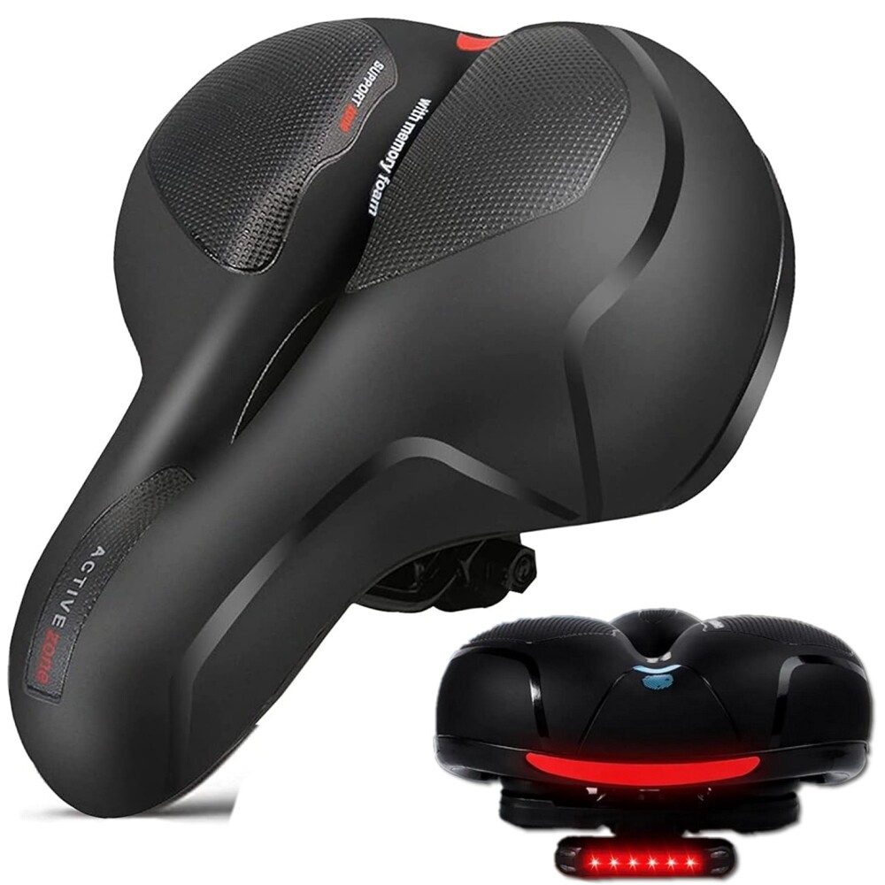 Extra Wide Big Bum Bike Bicycle Saddle Seat Gel Cushion Sporty Soft Comfort Pad