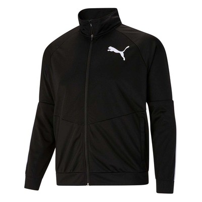 

Puma Contrast 2.0 Full Zip Jacket Mens Black Casual Athletic Outerwear 531088-01, Черный, Puma Contrast 2.0 Full Zip Jacket