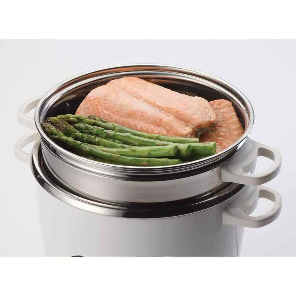 NutriWare Digital Pot Style 7-Cup Rice Cooker with Glass Lid and Non-Stick Pot