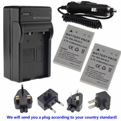 Battery EN-EL5 or charger For Nikon Coolpix P520 P510 P500 P100 P90 P5100 3700