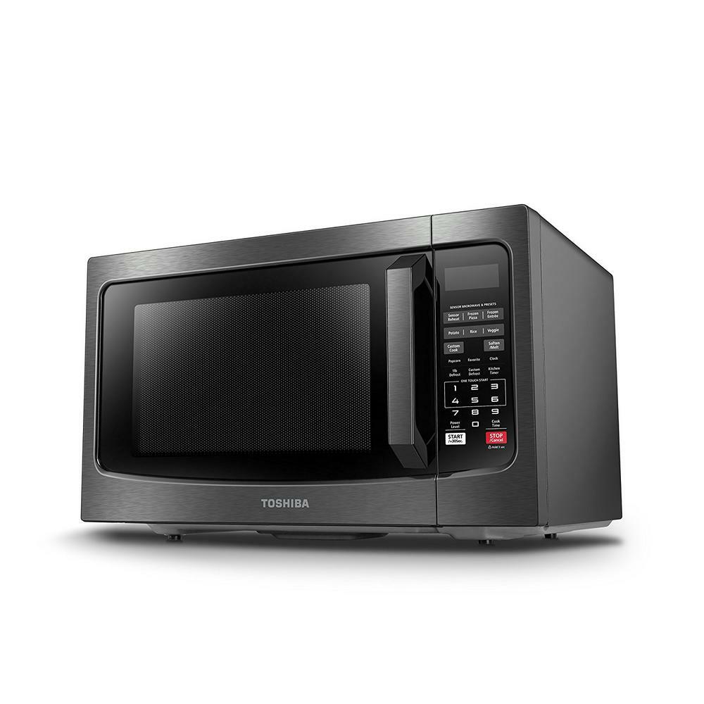 Toshiba EM131A5C-BS Microwave Oven with Smart Sensor Easy Clean Interior and LED
