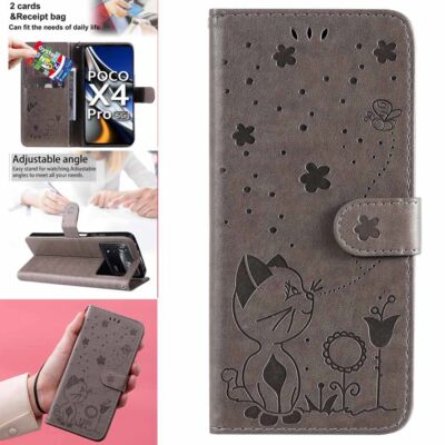 For Xiaomi Poco M4 Pro/X4 Pro/F4 GT Wallet Card Holder Stand Leather Case Cover