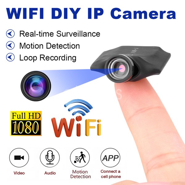 Portable Mini Camera Wifi IP Hidden Cam Home Security Nanny Recorder HD 1080P US - Image 27