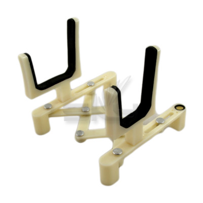 New Violin Viola Stand Lightweight and Foldable Stand with Bow Holder White
