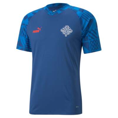 

Puma Iceland Ksi Prematch V-образный вырез с коротким рукавом футбольная майка мужская синяя 76887401, Синий, Puma Iceland Ksi Prematch V Neck Short Sleeve Soccer Jersey