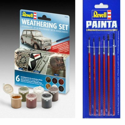 Revell 39066 Weathering Peinture 29621 Pinceaux Revell39066.29621 Ensemble