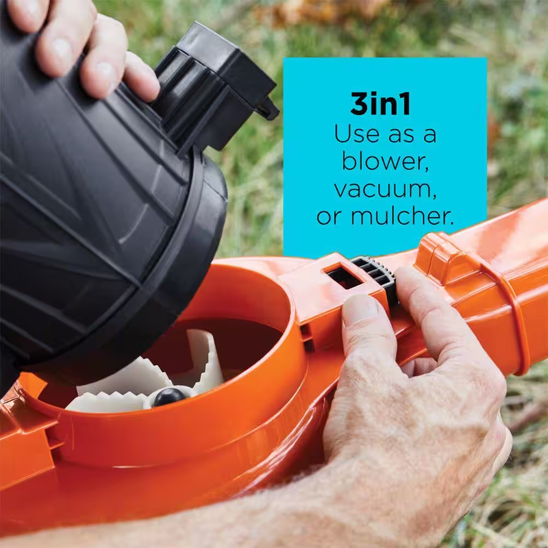 210 Mph 300 Cfm 12 Amp 3-in-1 Corded Electric Handheld Leaf Blower/vacuum/mulc
