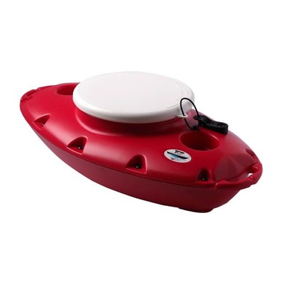 Floating Kayak Cooler Ice Chest w/2 Cup Holders 15 Qt Insulated Rugged 28" L Red