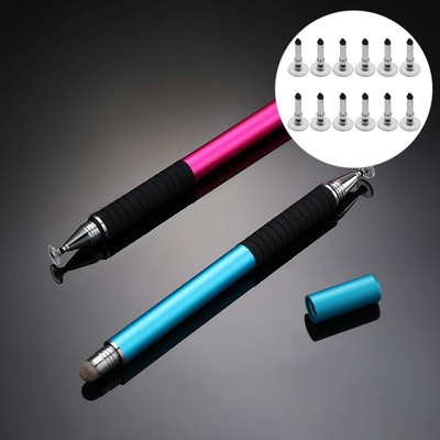  12 Pcs Round Shape Disc Tips Stylus Pen with for Replacement