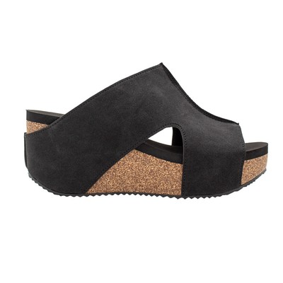 Повседневные женские черные босоножки на танкетке Volatile Casatt PV1023-001