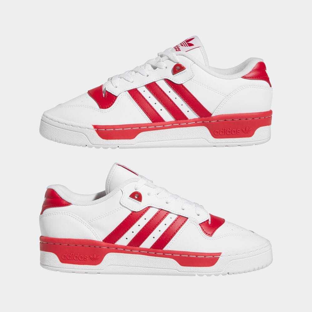 

[GZ9793] Мужские кроссовки Adidas Originals Rivalry Low, белые/красные *НОВИНКА*, Белый, adidas Rivalry