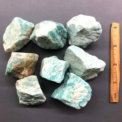 1 LB Rough Amazonite Gemstone Large Chunks Healing Energy Crystal Mineral Rocks