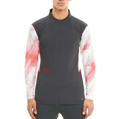 

Puma Individualcup Training 14 Zip Top Mens Black Casual 657211-41, Черный, Puma Individualcup Training 14 Zip Top