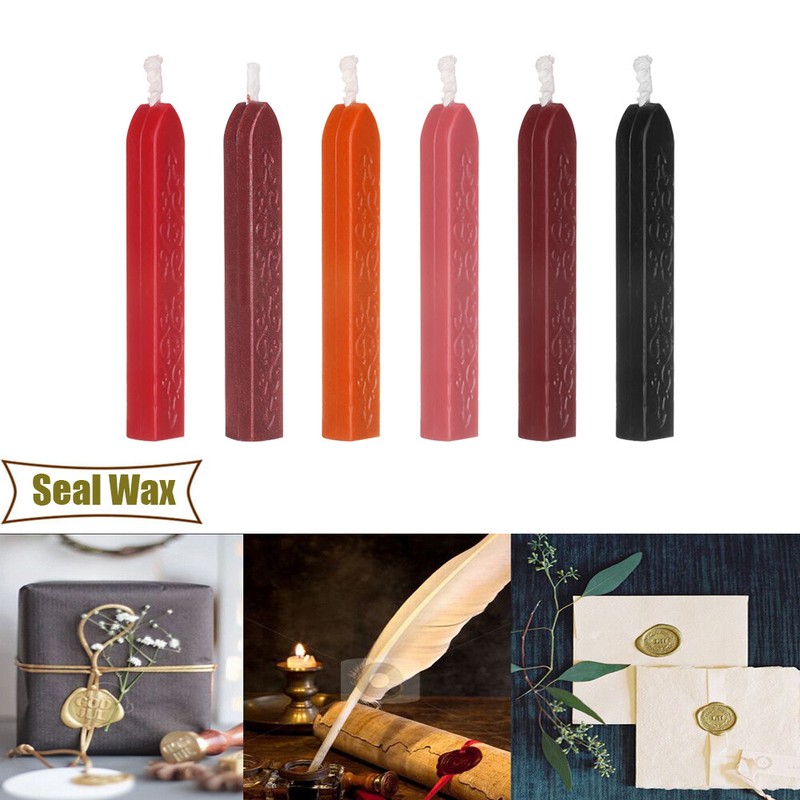 1pc New DIY Craft Art Letters Vintage Retro Sealing Stamps Fire Paint Wax Stick
