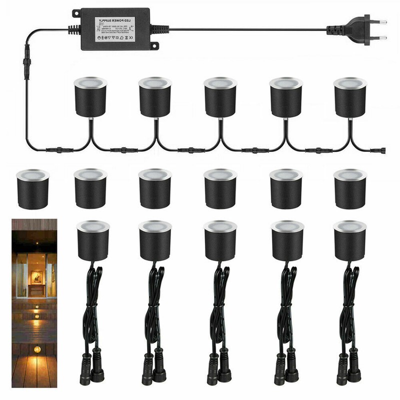 16x Led Bodeneinbauleuchte Led Einbaustrahler Minispot WarmweiÃ 3000k Mit Trafo
