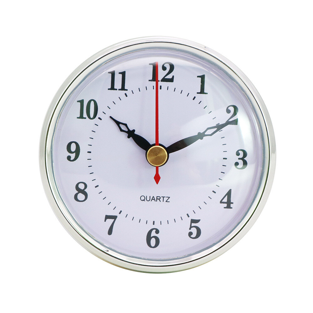 3-1/8 Inch 80 mm Quartz Clock Fit-Up/Insert with Arabic Numeral,Quartz Movement