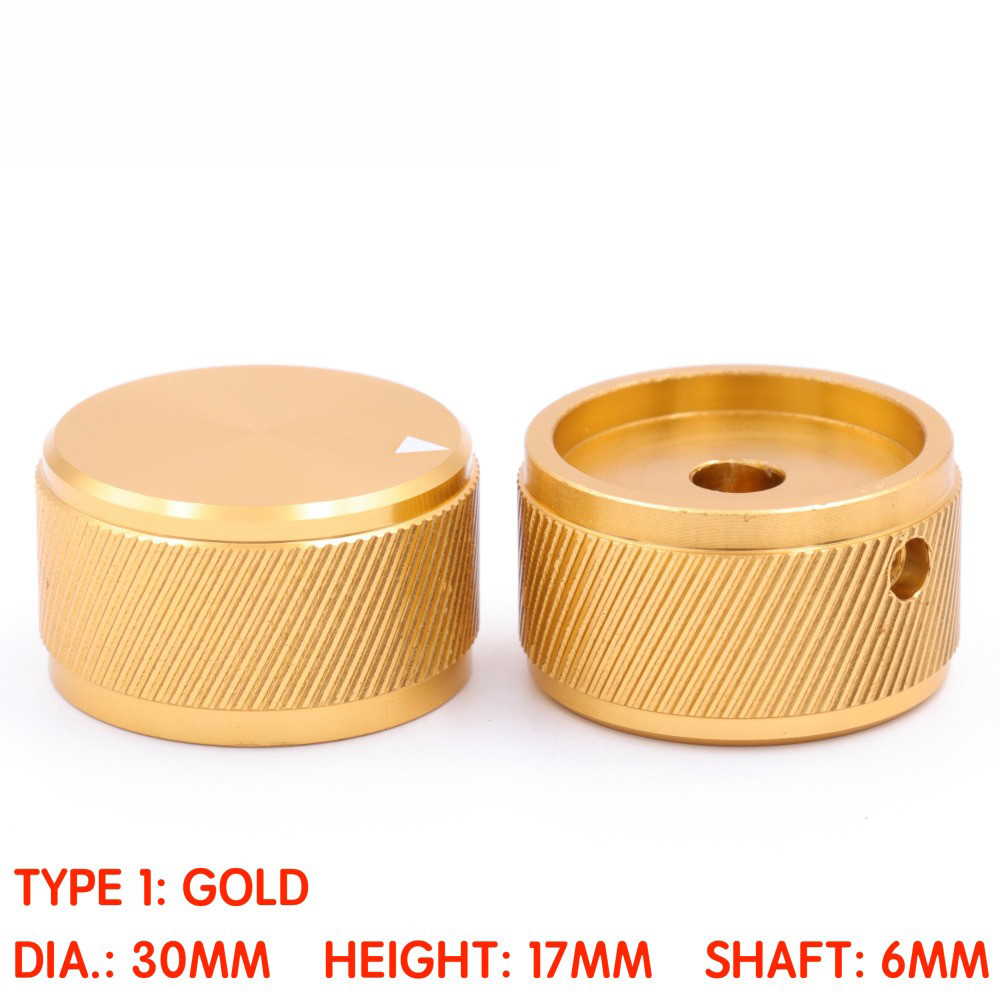 1PC AMPLIFIER KNOB 30x17mm Aluminum VOLUME CONTROL CD Speaker