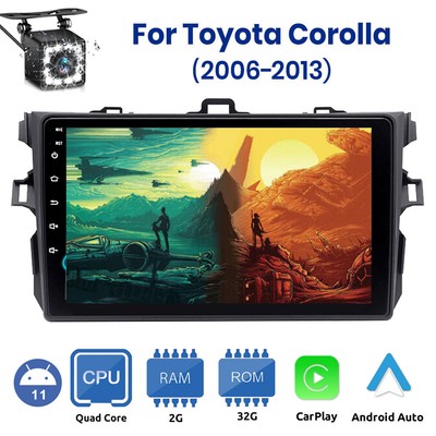 For Toyota Corolla 2009-2013 32G Android 13 Car Stereo Radio GPS Navi Carplay BT