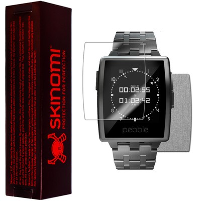 Skinomi Brushed Aluminum Full Body +Screen Protector for Pebble Steel Smartwatch
