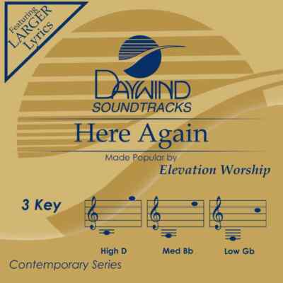 Elevation Worship Here Again Accompaniment/Performance Track  New CD