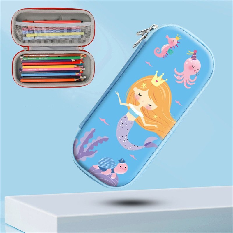 Gift Pencil Box High Capacity Cartoon Pencil Case Pensel Box Stationery Box 3D