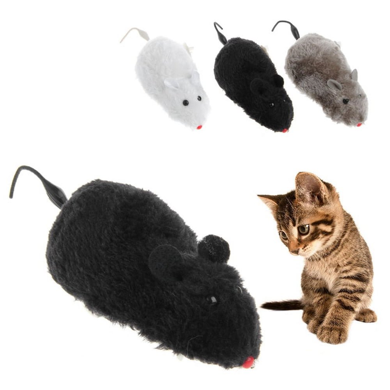 Wind- up Rat Toys Interactive Cat Toys Wind up Racing Mice Realistic Mice Toys