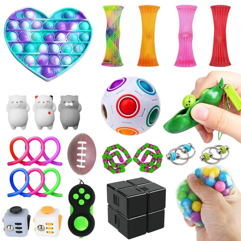 Fidget Toys Set Kit Sensory Tools Bundle Stress Relief Hand Toy Kids Adults Gift | eBay