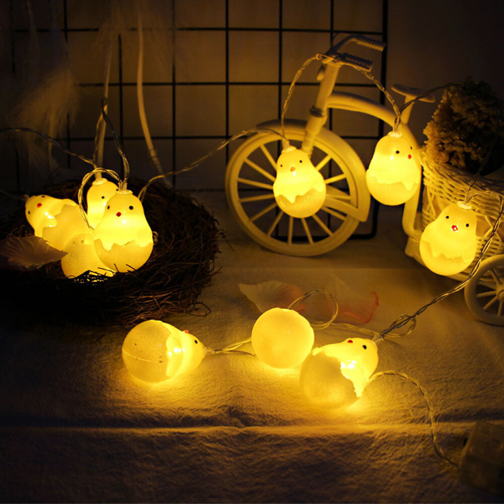 1pc Chicken Battery Operated Easter Lights For Easter Show Patio