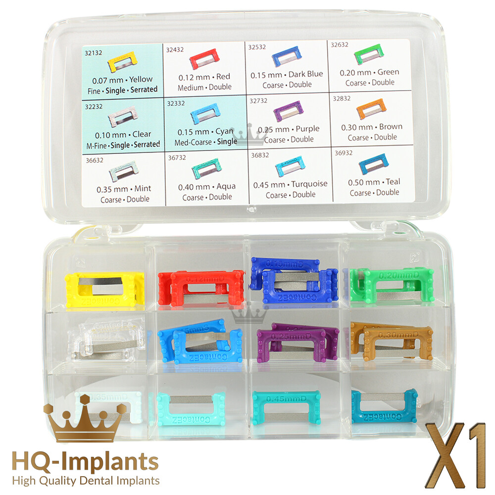 Rainbow Set IPR Interproximal Reduction Strips Assorted Color Dental