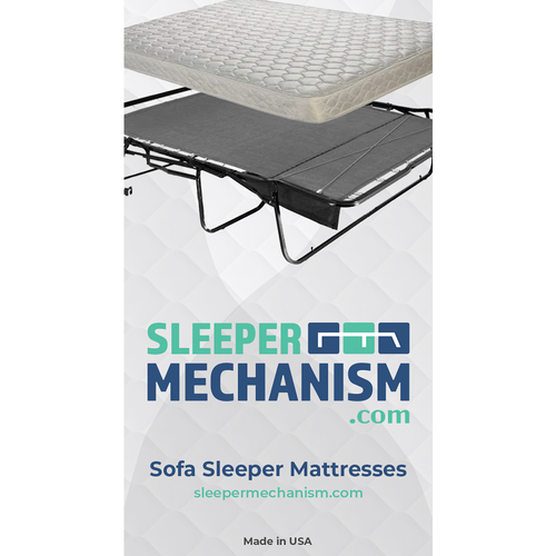 Sleeper Mechanism 5" Standard Replacement Sofa Bed Mattress
