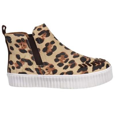 Justin Boots Reba X Justin Broadway Leopard High Top Womens Brown Sneakers Casu