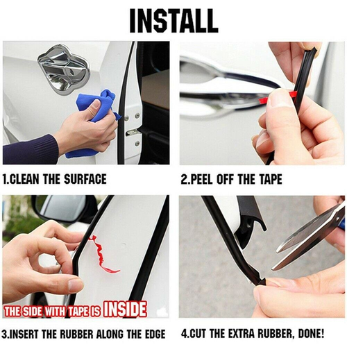 32ft U Shape Rubber Seal FOR Car Door Edge Guard Molding Trim Protectors Strip