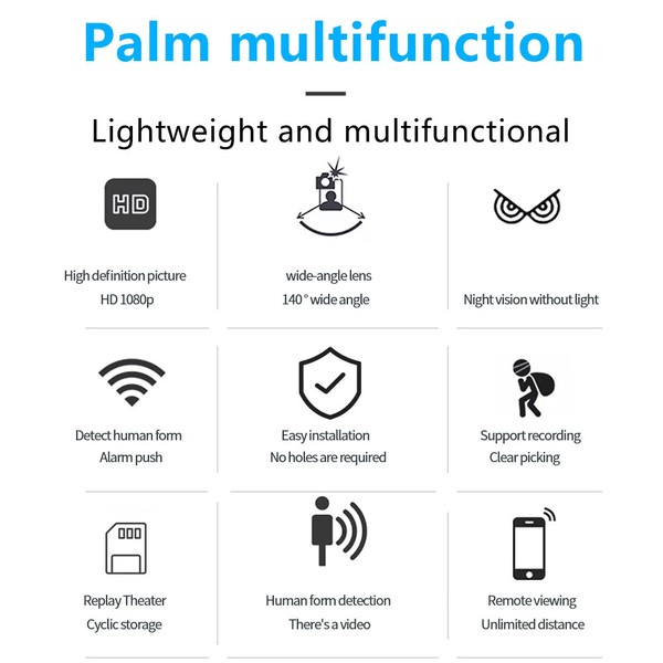 HD 1080p WiFi Mini Spy Camera IP Night Vision Camcorder Home Security Cam - Image 7